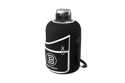 Body Envy 64 oz Water Bottle With Carrying Sleeve & Phone Holder