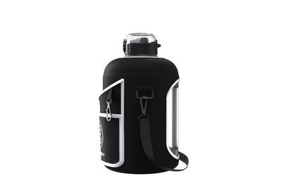 Body Envy 64 oz Water Bottle With Carrying Sleeve & Phone Holder